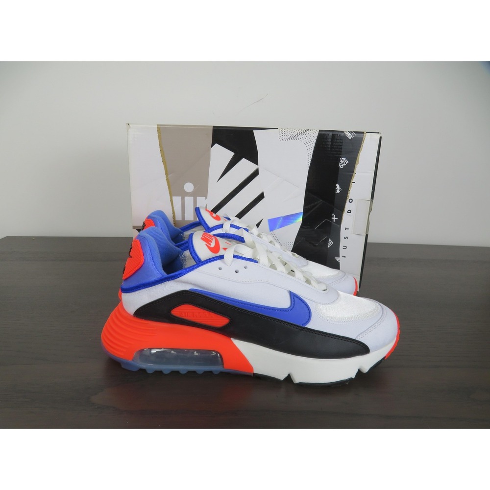 Nike Air Max 2090 EOI Shoes Mens 9.5 White Blue Running Sneakers DA9357-100